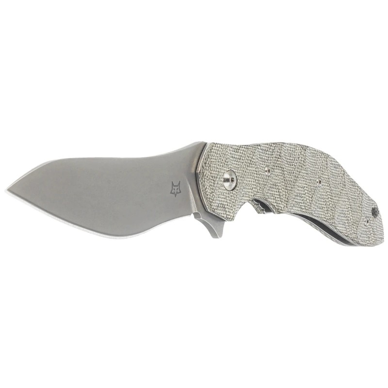 Nóż składany Fox OD green canvas Micarta, Acid stonewashed N690Co by Jens Ansøi (FX-302 MOD)