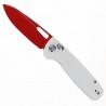 Nóż składany Kubey Bluff White G10, Red14C28N by Garet Caronna (KU248B)