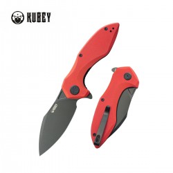 Nóż składany Kubey Nobel Red G10, Blackwashed 14C26N (KU236P)