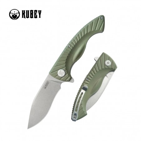 Nóż składany Kubey Timberwolf Green G10, Stonewashed 14C28N (KU208F) Nóż składany Kubey Timberwolf Green G10, Stonewashed 14C28N (KU208F)