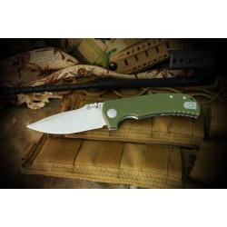 Nóż składany Spartan Blades Astor Green G10, Tumbled CTS-XHP by Les George (SFBL8GR)
