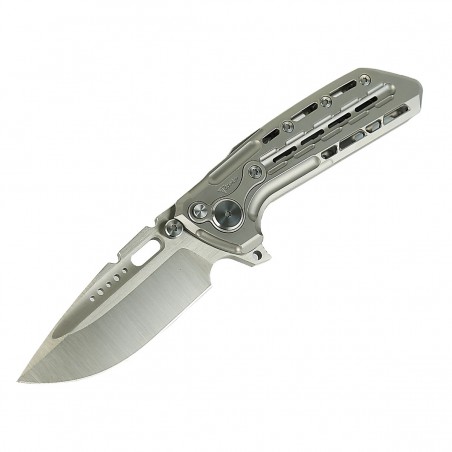 Nóż składany Reate TX228 LE No 084/200 Bead Blasted Titanium, Bead Blasted Titanium Clip, Satin M390 (TX228 TBB.TBB.SAT) Nóż składany Reate TX228 LE No 084/200 Bead Blasted Titanium, Bead Blasted Titanium Clip, Satin M390 (TX228 TBB.TBB.SAT)