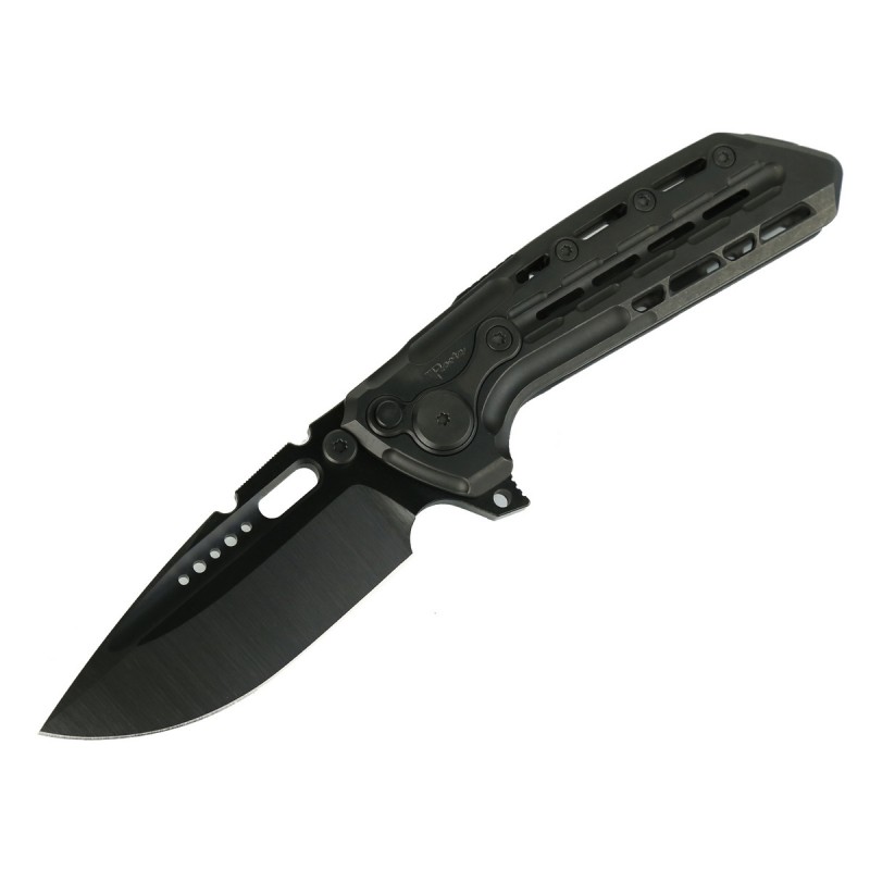 Nóż składany Reate TX228 LE No 046/200 Black DLC Titanium, Black DLC Titanium Clip, Black DLC M390 (TX228 TDLC.TDLC.DLC)