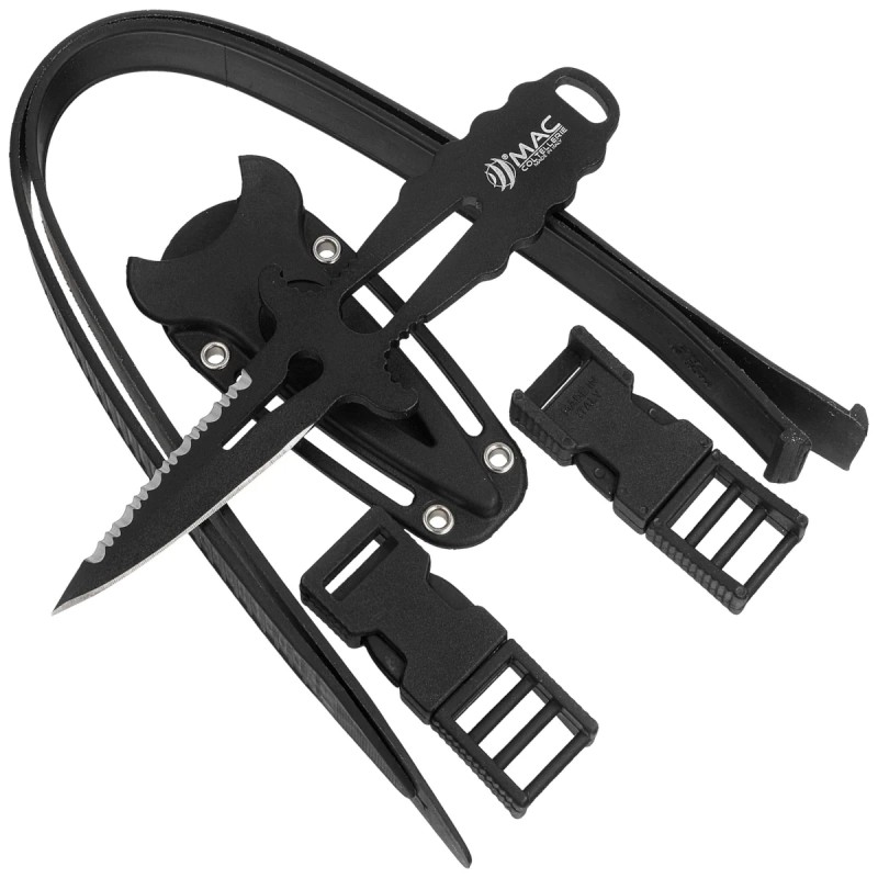 Nóż nurkowy MAC Apnea 9 BE Black Skeleton W 1.4060 (MC APN09-2)