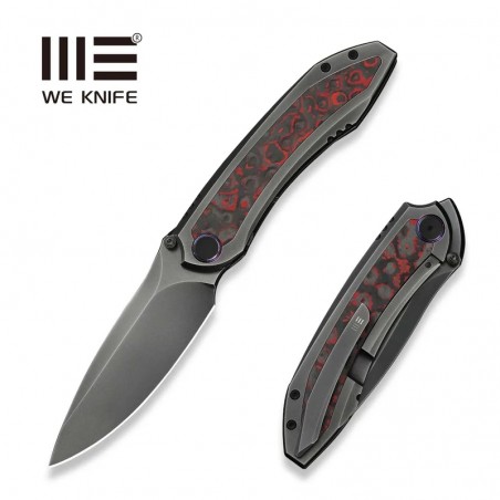 Nóż składany WE Knife Winsome Gray Titanium/Lava Flow Fat Carbon, Polished Gray M390 (WE23092-4) Nóż składany WE Knife Winsome Gray Titanium/Lava Flow Fat Carbon, Polished Gray M390 (WE23092-4)