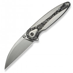 Nóż składany WE Knife Zenthra Titanium/Aluminium Foil Carbon, Satin M390 (WE24021C-4)