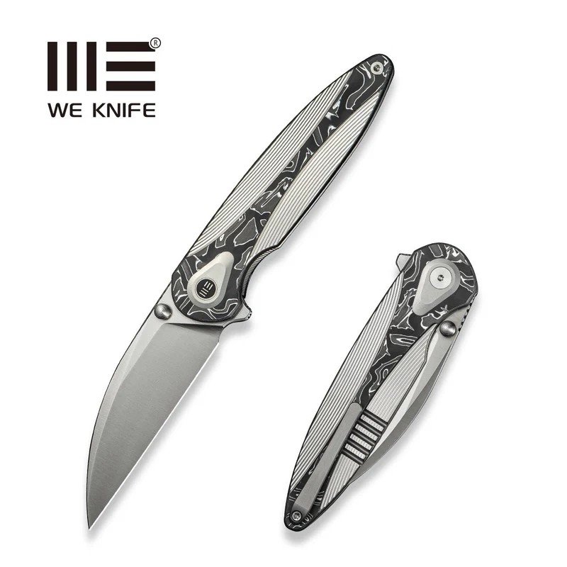 Nóż składany WE Knife Zenthra Titanium/Aluminium Foil Carbon, Satin M390 (WE24021C-4)