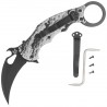Nóż składany Fox The Storm Karambit Black Aluminium, Black N690Co (FX-599 ALB-2)