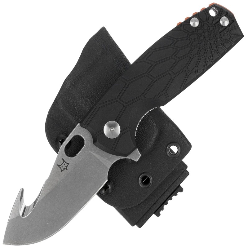 Nóż składany Fox Core Hunter Black FRN, Stonewashed Becut by Jesper Voxnæs (FX-624 B)