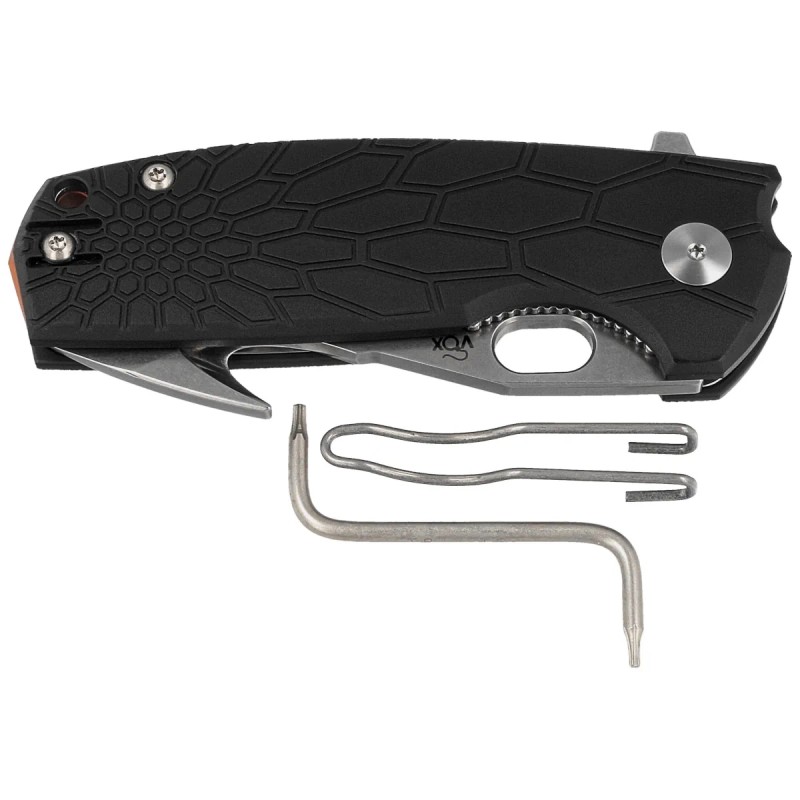 Nóż składany Fox Core Hunter Black FRN, Stonewashed Becut by Jesper Voxnæs (FX-624 B)