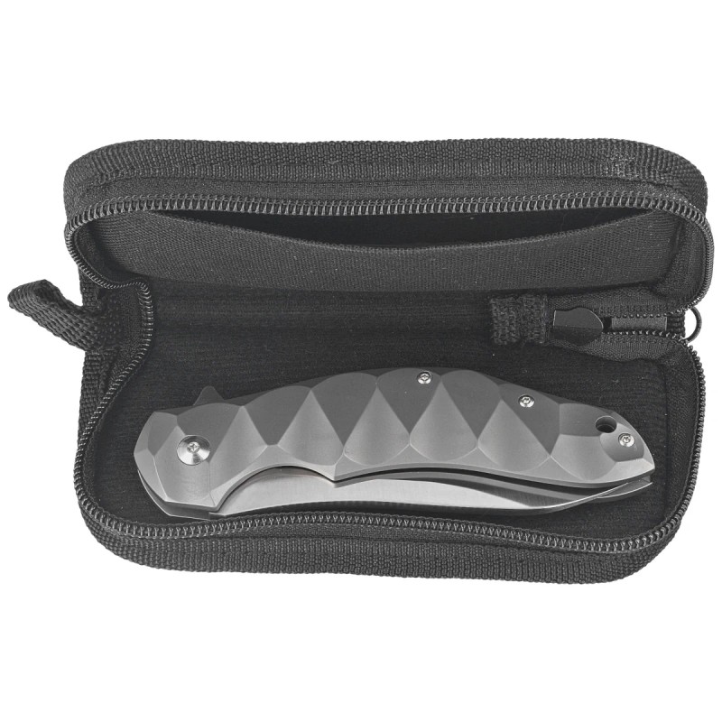 Nóż składany Fox Flipper Gray Titanium, Satin N690Co by Jens Ansø (FX-302)