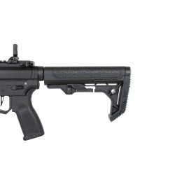 Pistolet maszynowy ASG Specna Arms SA-FX01 FLEX™ HAL ETU Czarny z pomarańczowym urządzeniem wylotowym