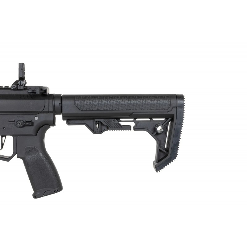 Pistolet maszynowy ASG Specna Arms SA-FX01 FLEX™ HAL ETU Czarny z pomarańczowym urządzeniem wylotowym