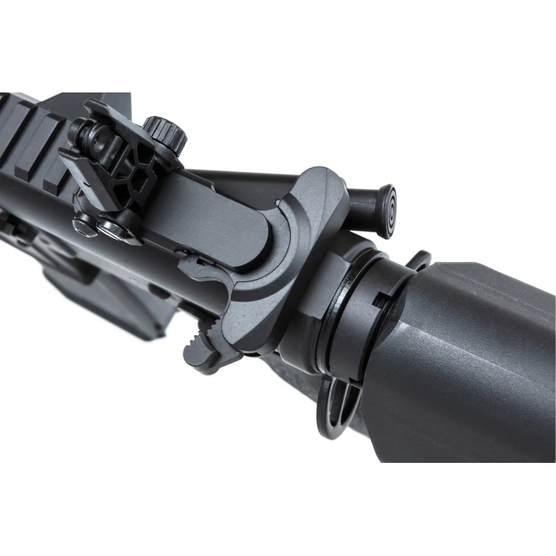 Karabinek ASG Specna Arms RRA SA-E24 HAL ETU™ Czarny z pomarańczowym urządzeniem wylotowym