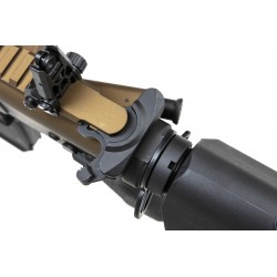 Karabinek ASG Specna Arms RRA SA-E24 HAL ETU™ Chaos Bronze z pomarańczowym urządzeniem wylotowym