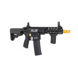 Karabinek ASG Specna Arms RRA SA-E25 HAL ETU™ Czarny z pomarańczowym urządzeniem wylotowym