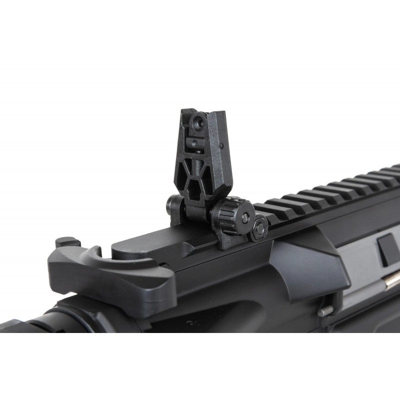 Karabinek ASG Specna Arms RRA SA-E25 HAL ETU™ Czarny z pomarańczowym urządzeniem wylotowym