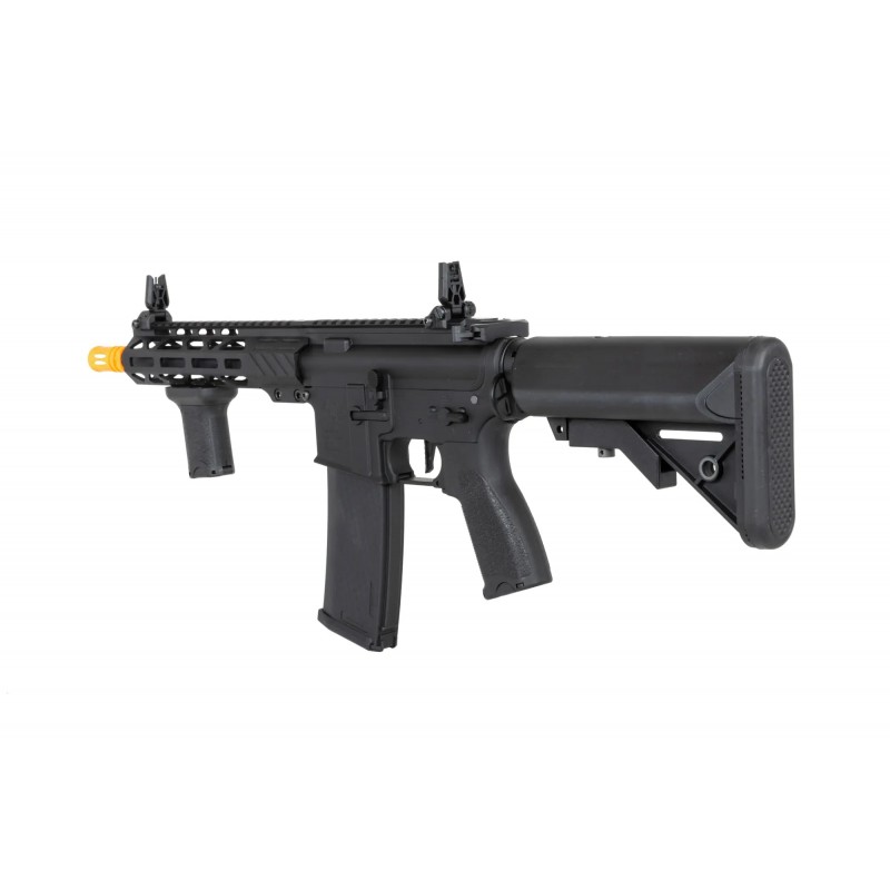 Karabinek ASG Specna Arms RRA SA-E25 HAL ETU™ Czarny z pomarańczowym urządzeniem wylotowym