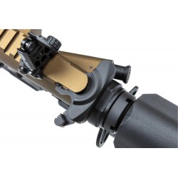 Karabinek ASG Specna Arms RRA SA-E25 HAL ETU™ Chaos Bronze z pomarańczowym urządzeniem wylotowym