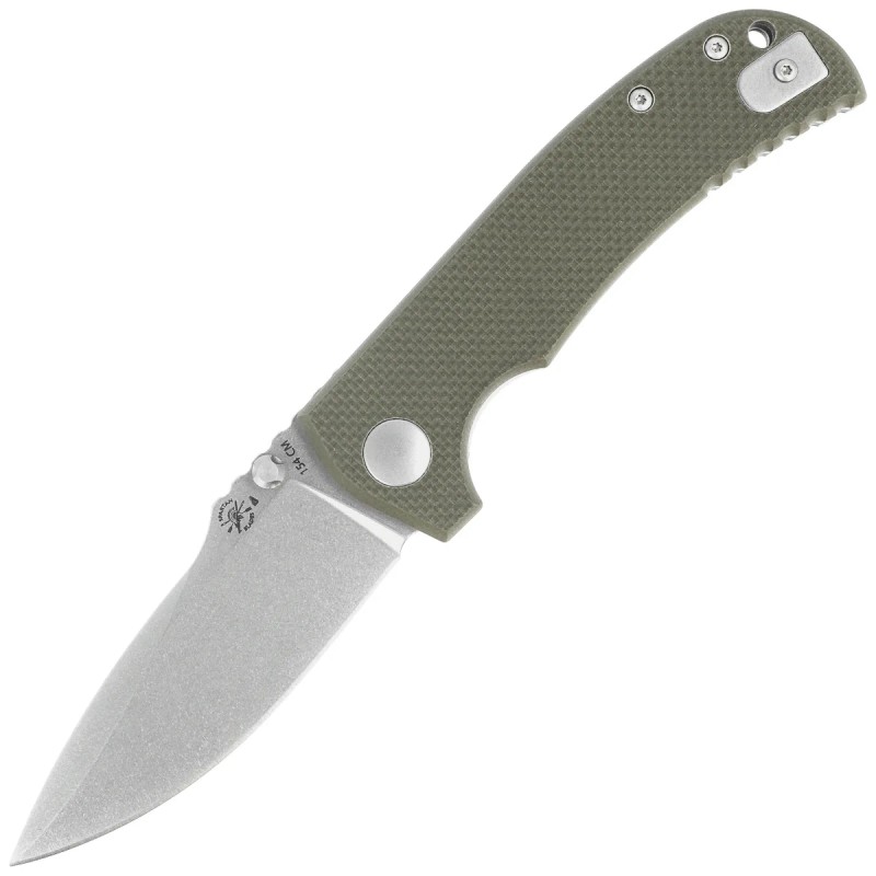 Nóż składany Spartan Blades Astor Green G10, Tumbled CTS-XHP by Les George (SFBL8GR)
