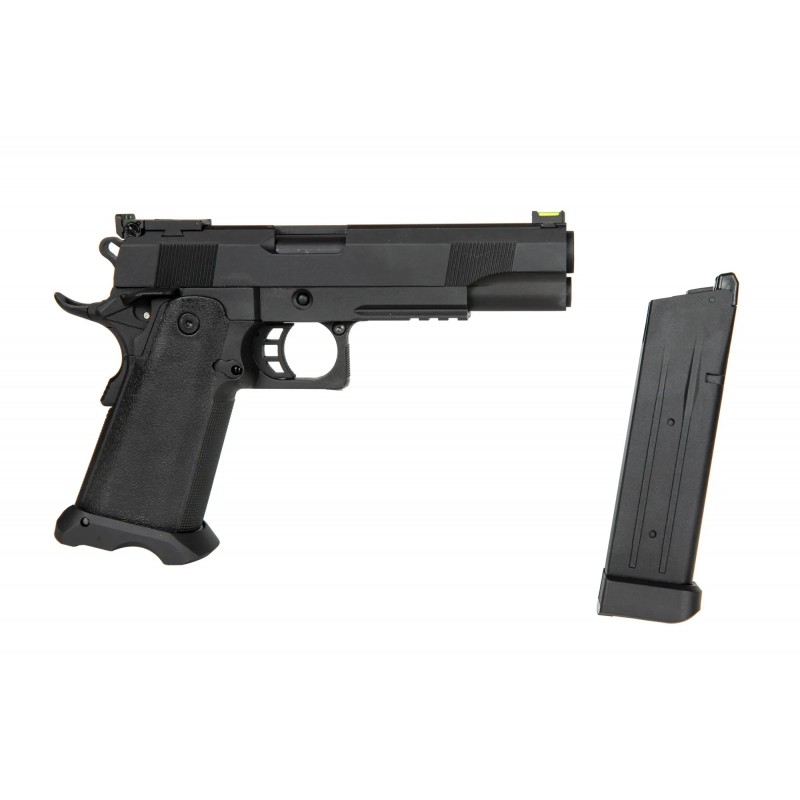 Replika pistoletu ELITE MK I 5.1"  Green Gas - Czarny