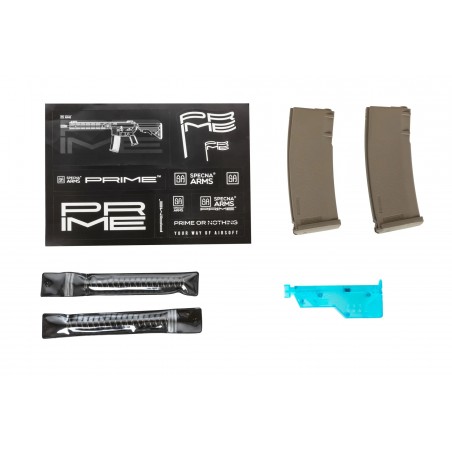 Karabinek ASG Specna Arms RRA SA-P14 PRIME™ Aster II ETU z silnikiem bezszczotkowym Half-Tan