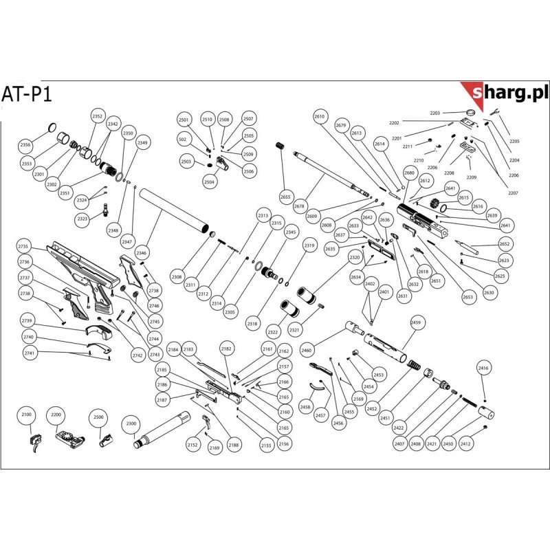 Manometr kartusza do wiatrówki Hatsan AT44,Bullboss, Vectis, Sortie, Predator, FlashPup,AirMax, Trophy (2301)