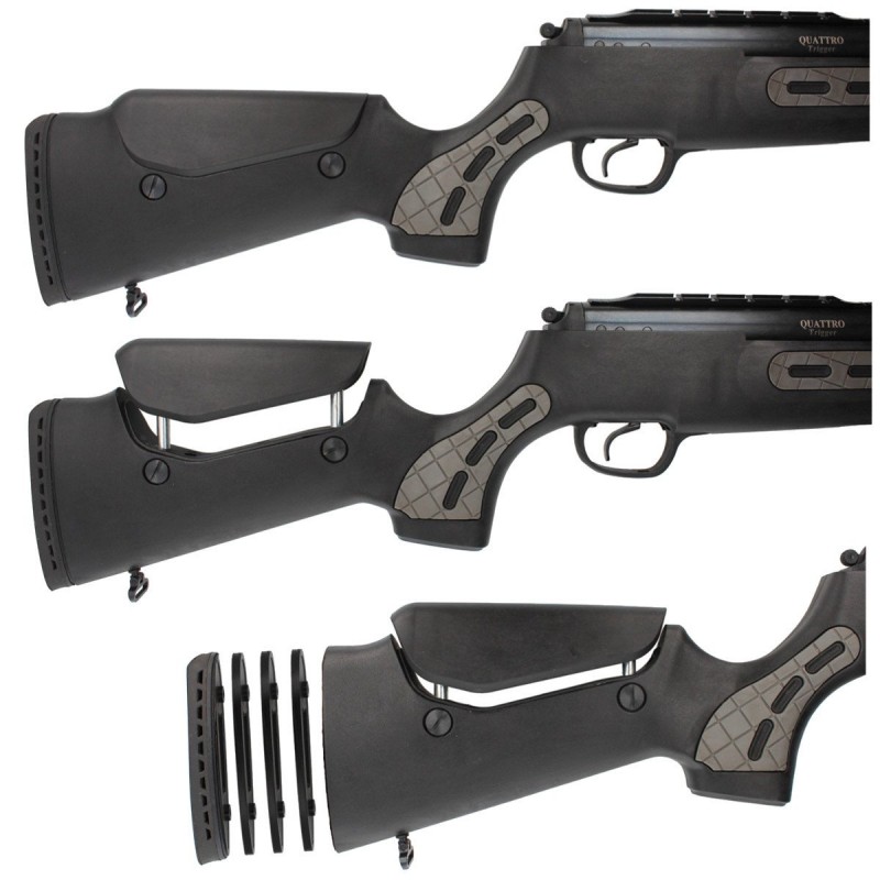 Wiatrówka Hatsan 135 QE Sniper Vortex, sprężyna gazowa i lufa QE 5.5 mm