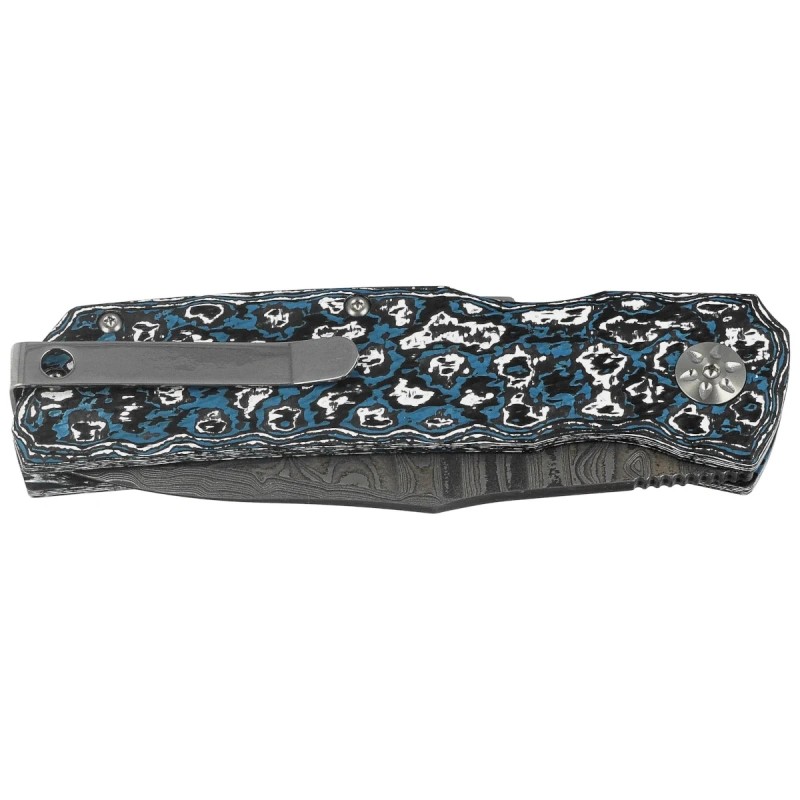 Nóż składany Maserin 502 Power Frost FatCarbon, MagnaCut Damascus by Sergio Consoli (502/DM)