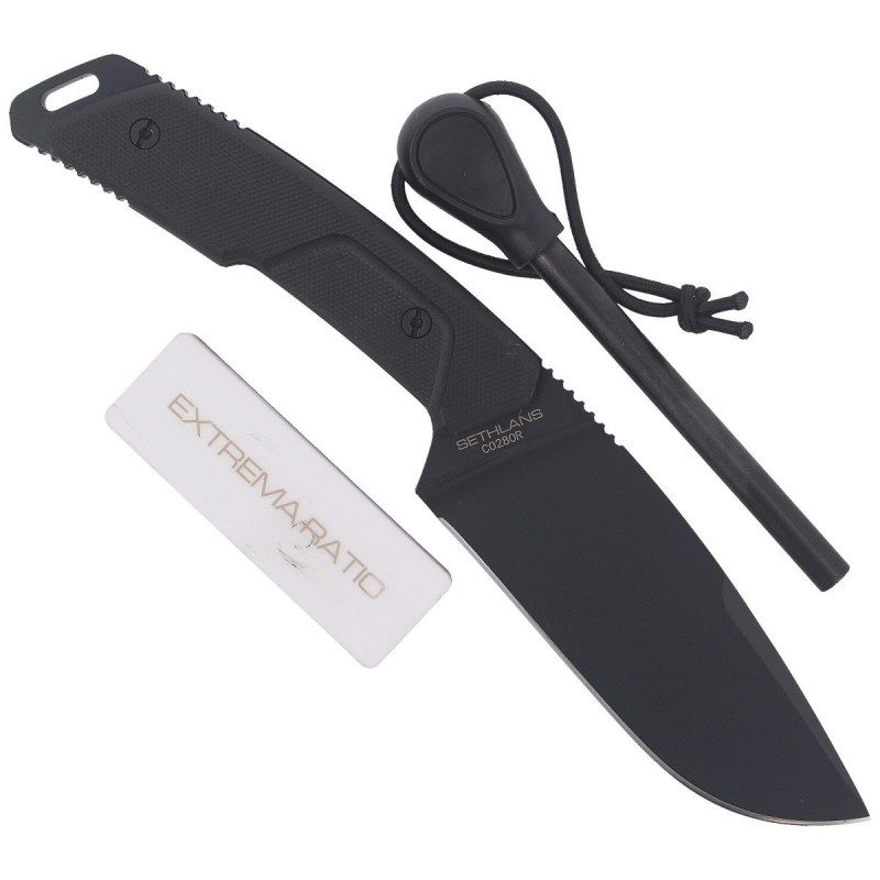 Nóż Extrema Ratio Sethlans D2 Black G10, Exp Dark K110 by Daniele Dal Canto (04.1000.0463/D2/BL/D)