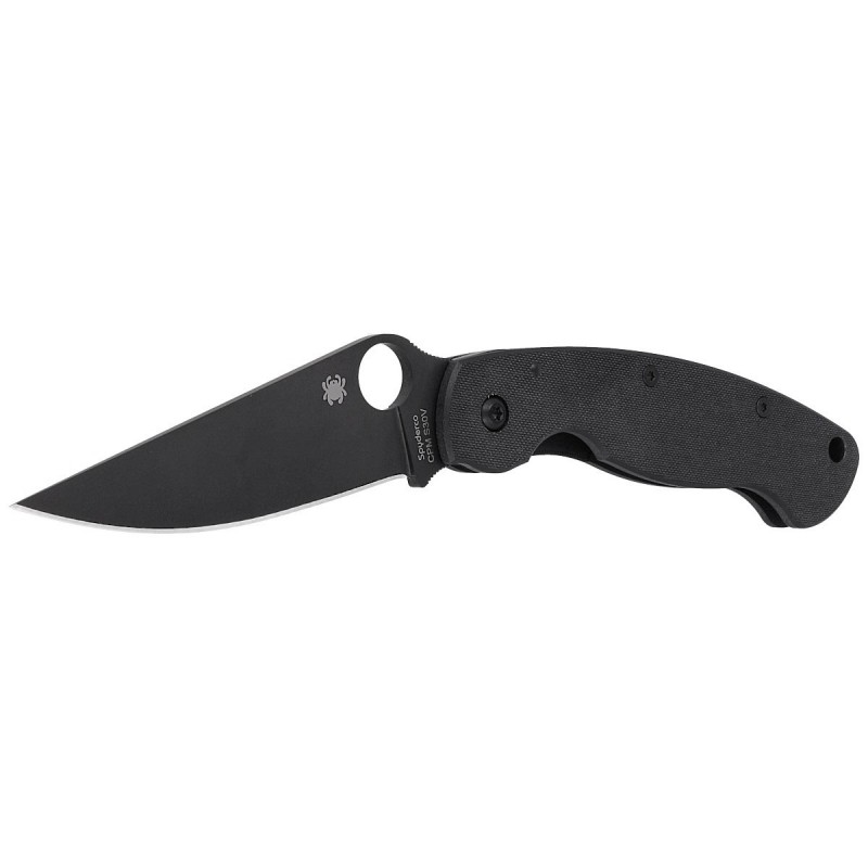 Nóż składany Spyderco Military G-10 Black / Black Blade (C36GPBK)