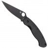 Nóż składany Spyderco Military G-10 Black / Black Blade (C36GPBK)