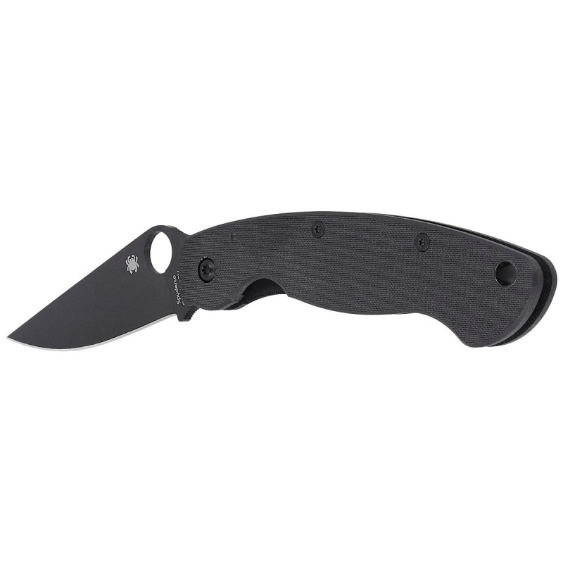 Nóż składany Spyderco Military G-10 Black / Black Blade (C36GPBK)