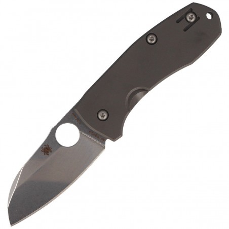 Nóż składany Spyderco Techno 2 Gray Titanium, Stonewashed CTS XHP by Marcin Slysz (C158TIP2) Nóż składany Spyderco Techno 2 Gray Titanium, Stonewashed CTS XHP by Marcin Slysz (C158TIP2)
