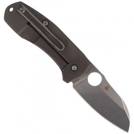 Nóż składany Spyderco Techno 2 Gray Titanium, Stonewashed CTS XHP by Marcin Slysz (C158TIP2) Nóż składany Spyderco Techno 2 Gray Titanium, Stonewashed CTS XHP by Marcin Slysz (C158TIP2)