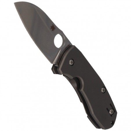 Nóż składany Spyderco Techno 2 Gray Titanium, Stonewashed CTS XHP by Marcin Slysz (C158TIP2) Nóż składany Spyderco Techno 2 Gray Titanium, Stonewashed CTS XHP by Marcin Slysz (C158TIP2)