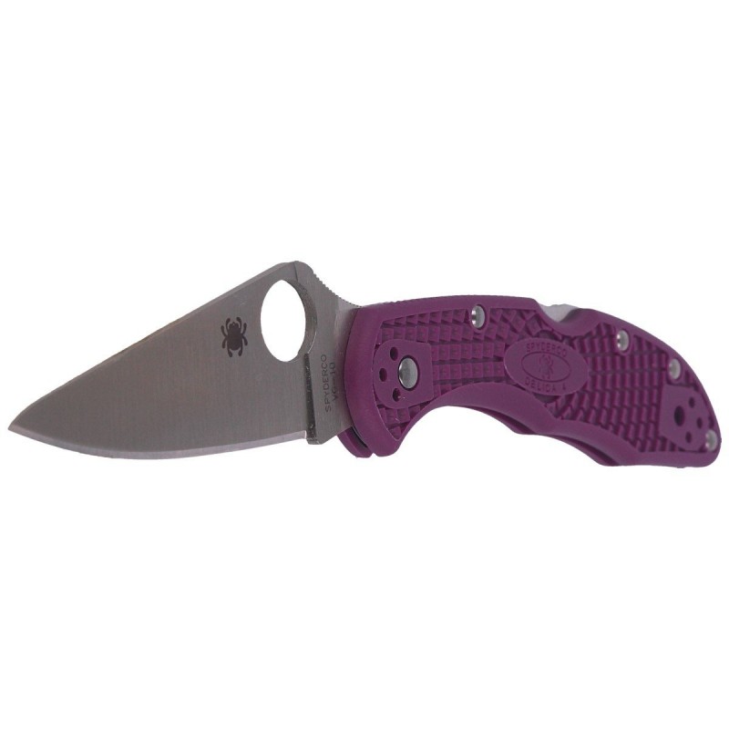 Nóż Spyderco Delica 4 Flat Ground Lightweight Purple Plain (C11FPPR)