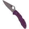 Nóż Spyderco Delica 4 Flat Ground Lightweight Purple Plain (C11FPPR)
