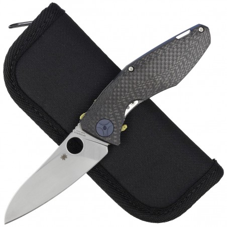 Nóż składany Spyderco Drunken Carbon Fiber / Titanium, Satin CPM S90V Plain by Dmitry Sinkevich (C235CFTIP) Nóż składany Spyderco Drunken Carbon Fiber / Titanium, Satin CPM S90V Plain by Dmitry Sinkevich (C235CFTIP)