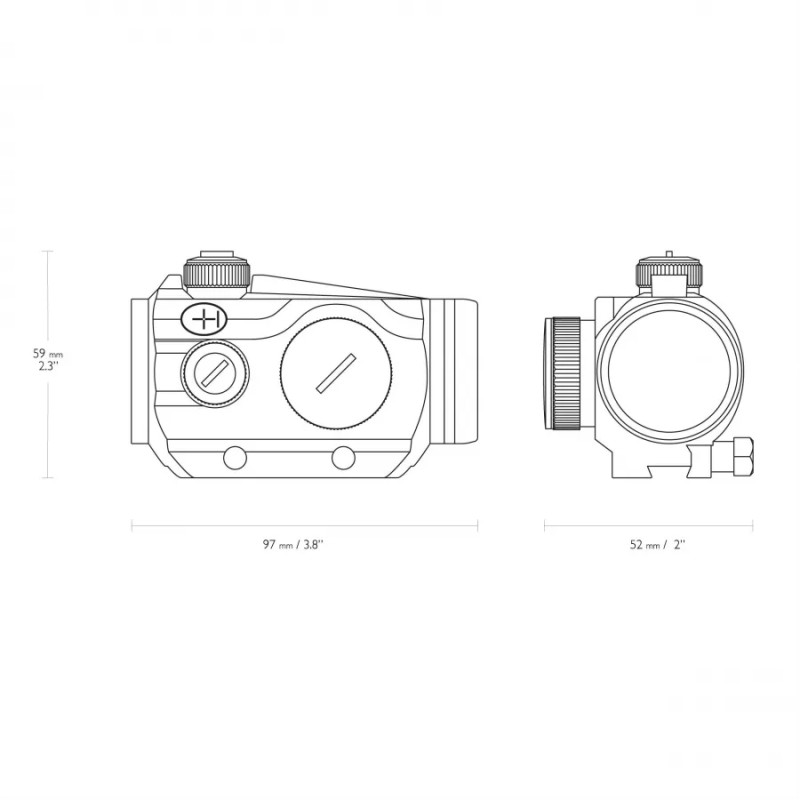   Kolimator Hawke Vantage RD 1x30 Dovetail 3 MOA dot - 4 - Kolimatory