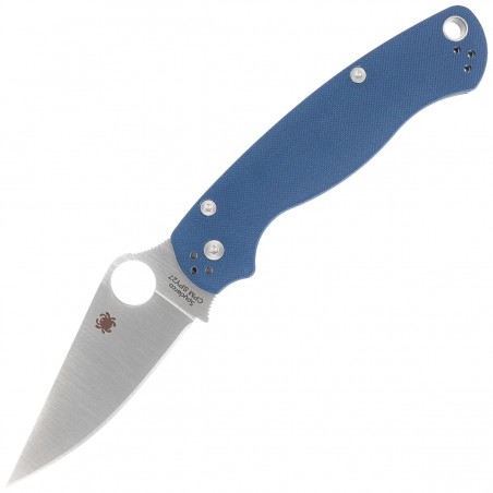 Nóż składany Spyderco Para Military 2 Cobalt Blue G10, Satin CPM SPY27 by Sal, Eric Glesser (C81GPCBL2) Nóż składany Spyderco Para Military 2 Cobalt Blue G10, Satin CPM SPY27 by Sal, Eric Glesser (C81GPCBL2)