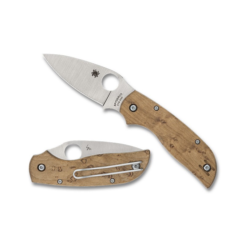 Nóż składany Spyderco Chaparral Birdseye Maple, Satin CTS XHP by Sal Glesser (C152NLWDP)