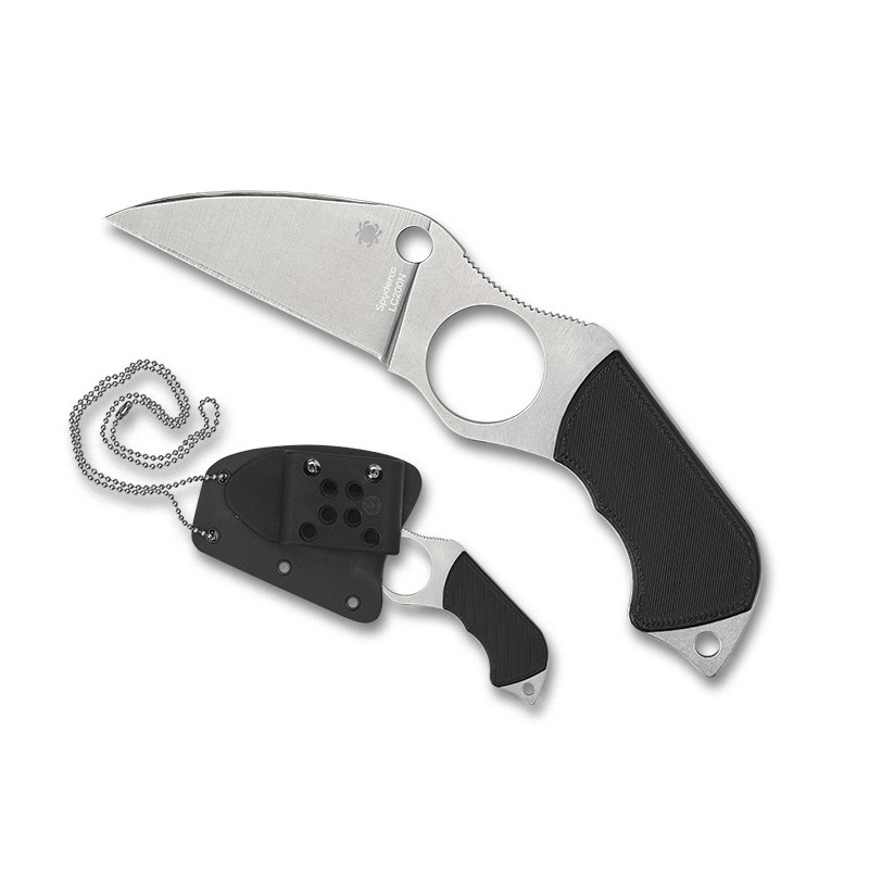 Nóż Spyderco Swick 6 Small Black G10, Satin LC200N by Sal Glesser (FB14P6)