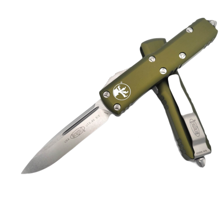 Nóż automatyczny OTF Microtech UTX-85 S/E OD Green Aluminium, Stonewashed M390 (231-10OD)