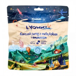 Żywność liofilizowana Lyommy Kurczak curry z nutą kokosa...