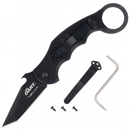 Nóż składany FOX The Dart Karambit Black G10, Black Idroglider N690 by Doug Marcaida (FX-597) Nóż składany FOX The Dart Karambit Black G10, Black Idroglider N690 by Doug Marcaida (FX-597)