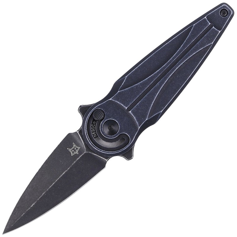 Nóż FOX Saturn, Black Aluminium, Black Stonewashed  N690Co by Denis Simonutti (FX-551 ALB)