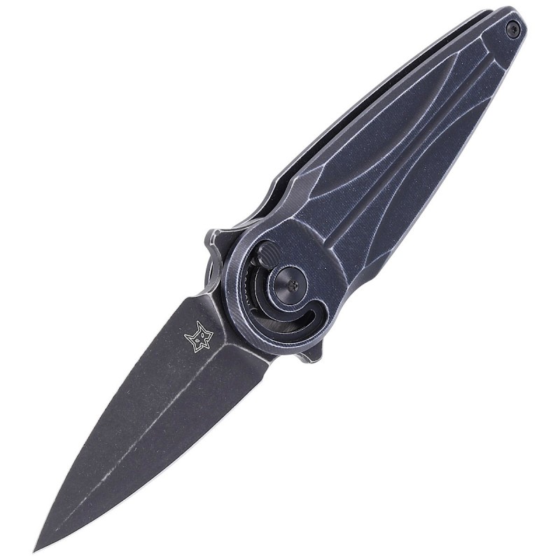 Nóż FOX Saturn, Black Aluminium, Black Stonewashed  N690Co by Denis Simonutti (FX-551 ALB)