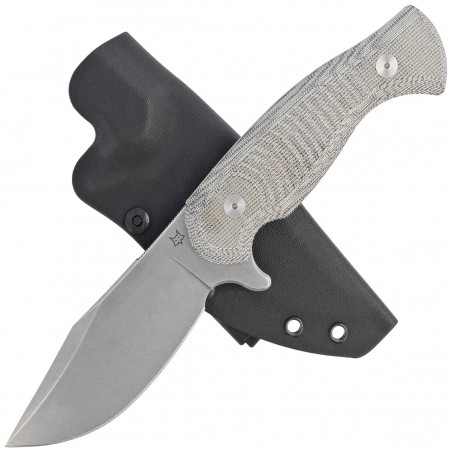 Nóż Fox Eastwood Tiger OD Green Canvas Micarta, Stonewashed Niolox by Gudy Van Poppel (FX-106 MIOD) Nóż Fox Eastwood Tiger OD Green Canvas Micarta, Stonewashed Niolox by Gudy Van Poppel (FX-106 MIOD)