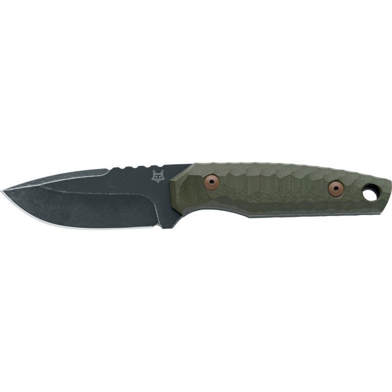 Nóż Fox KS OD Green G10, Top Shield Antracite Stonewashed Niolox by GZ Tactical Knives (FX-627 G10OD)